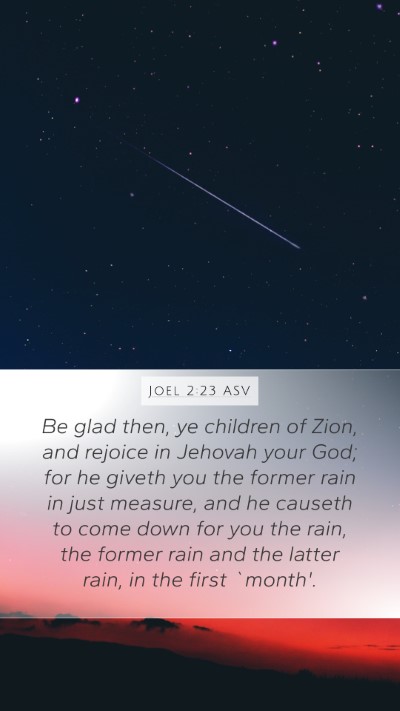Joel 2:23 ASV Bible Verse Image