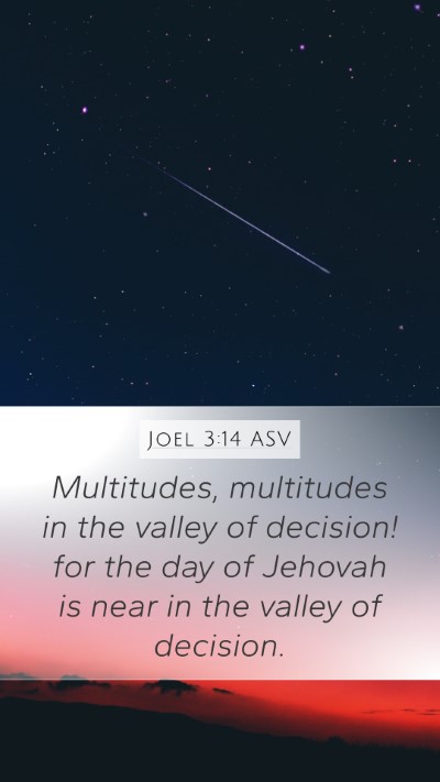 Joel 3:14 ASV Bible Verse Image