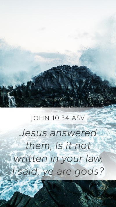 John 10:34 ASV Bible Verse Image