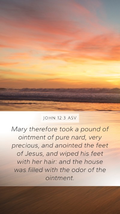 John 12:3 ASV Bible Verse Image
