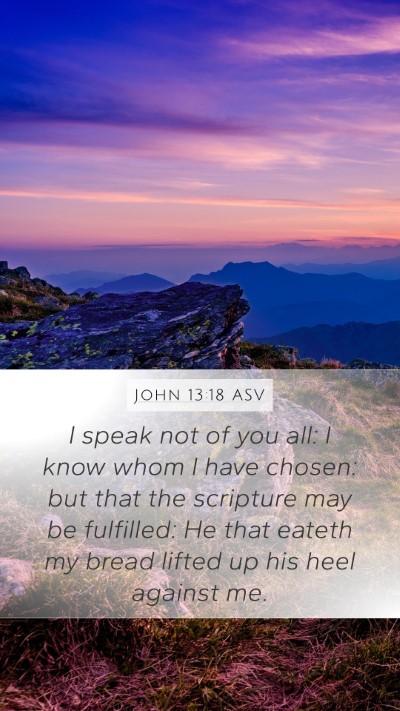 John 13:18 ASV Bible Verse Image