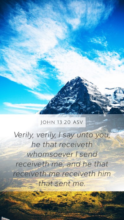 John 13:20 ASV Bible Verse Image