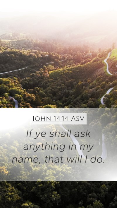 John 14:14 ASV Bible Verse Image