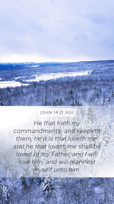John 14:21 ASV Bible Verse Image