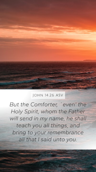 John 14:26 ASV Bible Verse Image