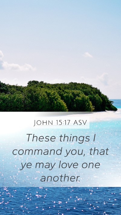 John 15:17 ASV Bible Verse Image