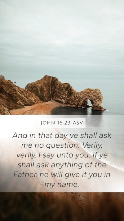 John 16:23 ASV Bible Verse Image