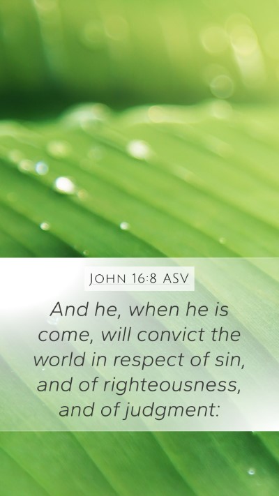 John 16:8 ASV Bible Verse Image