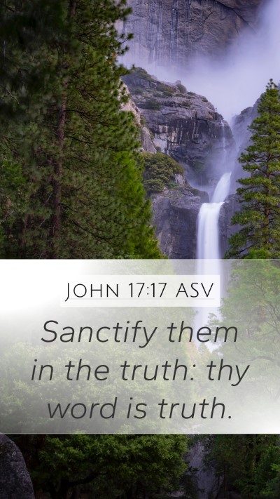 John 17:17 ASV Bible Verse Image