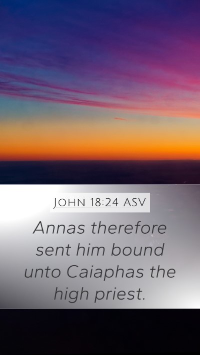 John 18:24 ASV Bible Verse Image