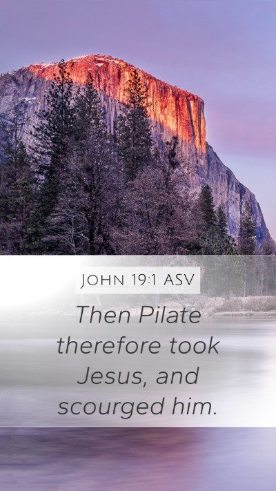 John 19:1 ASV Bible Verse Image