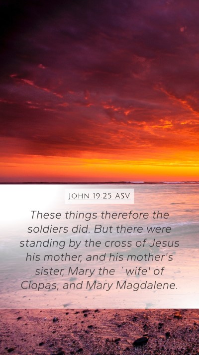 John 19:25 ASV Bible Verse Image