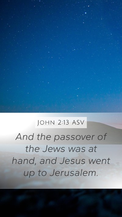 John 2:13 ASV Bible Verse Image
