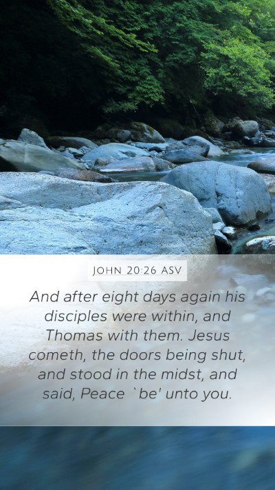 John 20:26 ASV Bible Verse Image