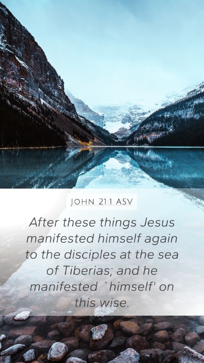 John 21:1 ASV Bible Verse Image