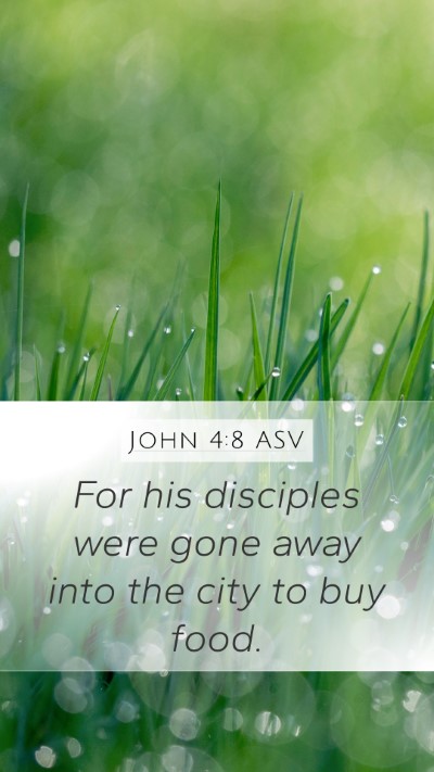 John 4:8 ASV Bible Verse Image
