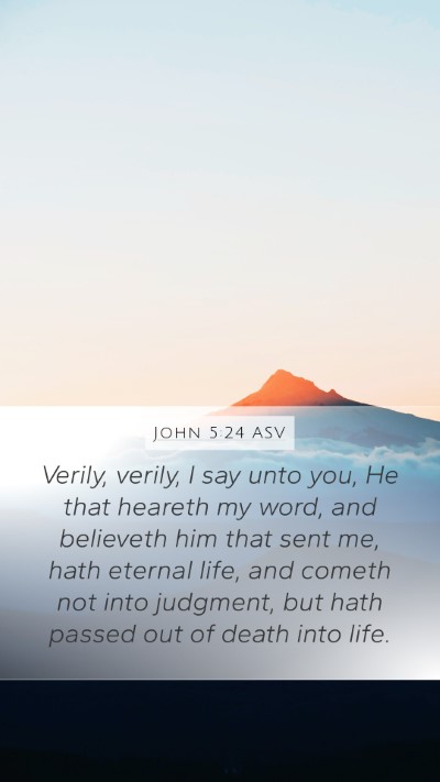 John 5:24 ASV Bible Verse Image