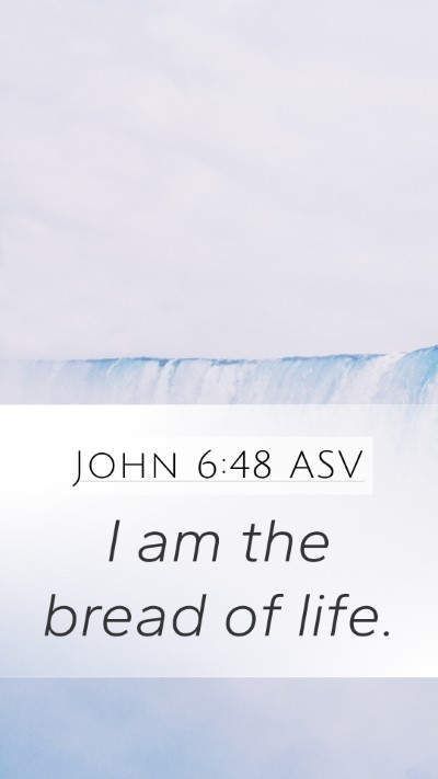 John 6:48 ASV Bible Verse Image