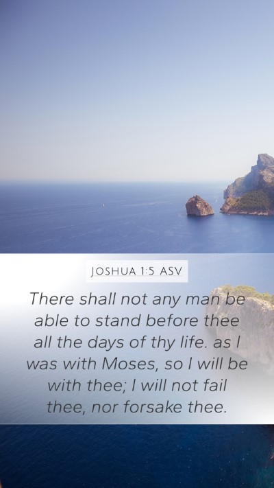 Joshua 1:5 ASV Bible Verse Image