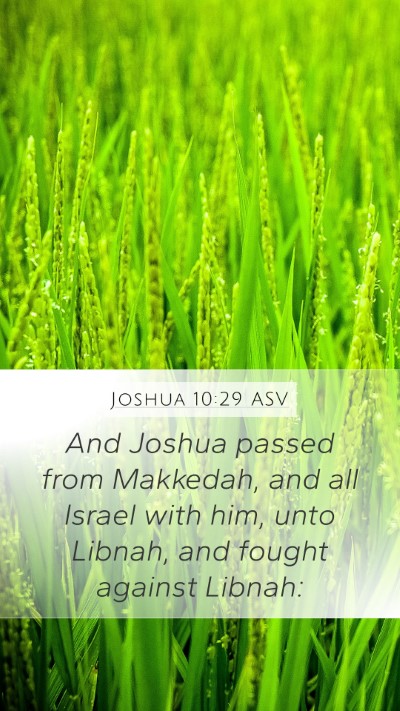 Joshua 10:29 ASV Bible Verse Image