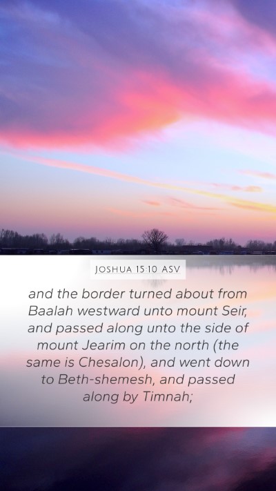 Joshua 15:10 ASV Bible Verse Image