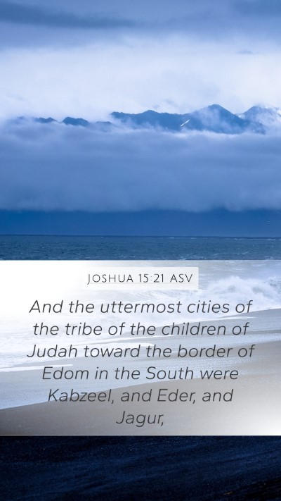 Joshua 15:21 ASV Bible Verse Image