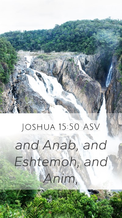 Joshua 15:50 ASV Bible Verse Image