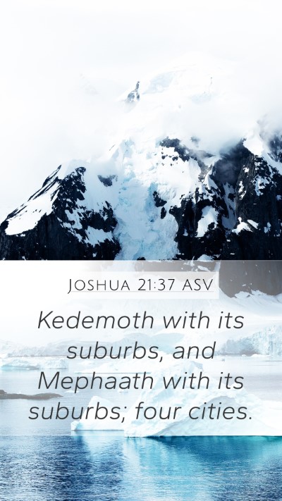 Joshua 21:37 ASV Bible Verse Image