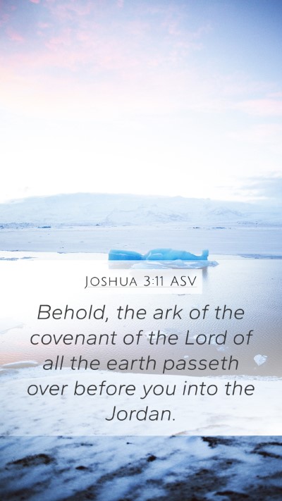 Joshua 3:11 ASV Bible Verse Image