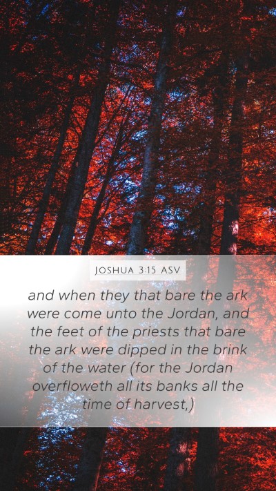 Joshua 3:15 ASV Bible Verse Image