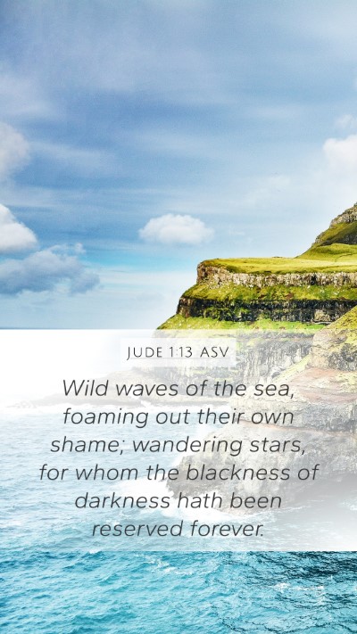 Jude 1:13 ASV Bible Verse Image