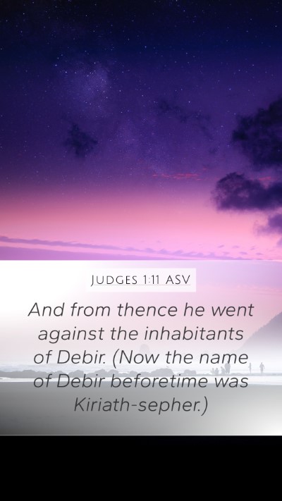 Judges 1:11 ASV Bible Verse Image