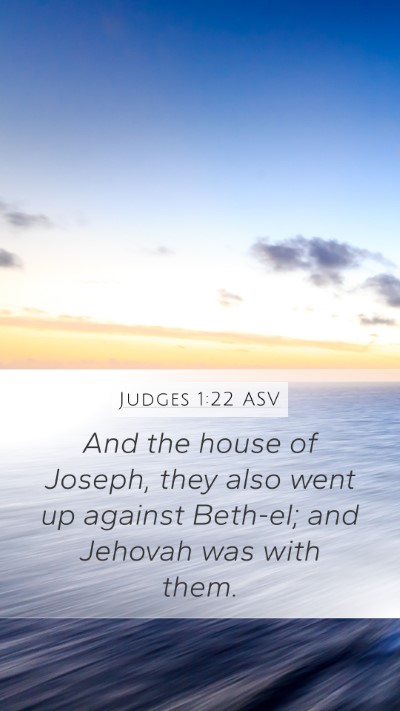 Judges 1:22 ASV Bible Verse Image