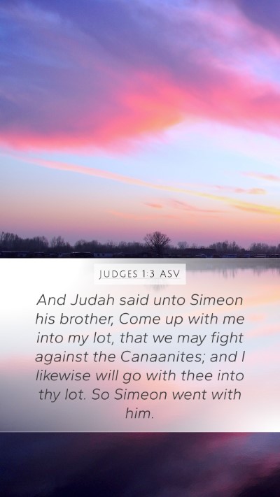Judges 1:3 ASV Bible Verse Image