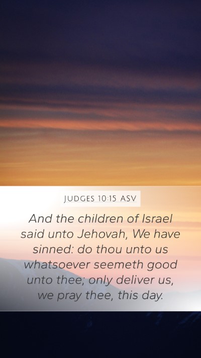 Judges 10:15 ASV Bible Verse Image
