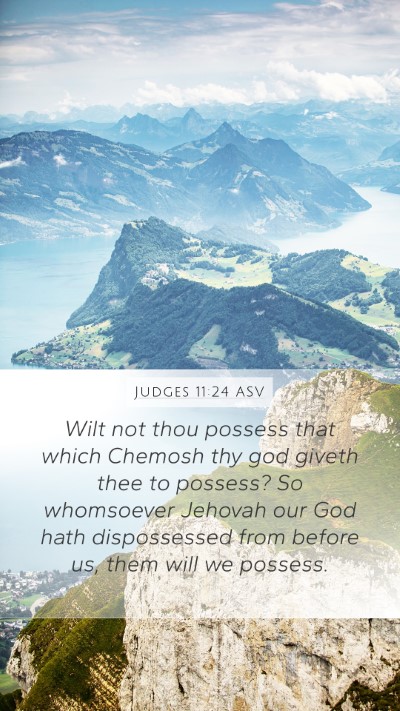 Judges 11:24 ASV Bible Verse Image