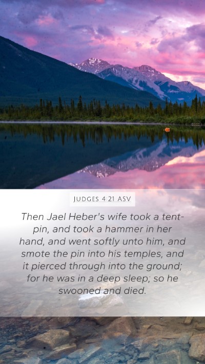 Judges 4:21 ASV Bible Verse Image