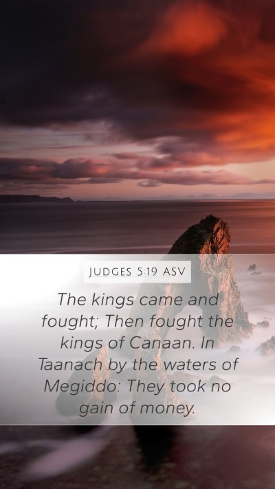 Judges 5:19 ASV Bible Verse Image
