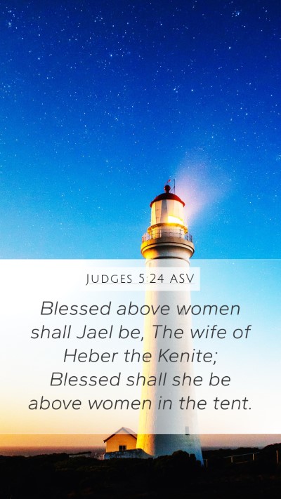 Judges 5:24 ASV Bible Verse Image