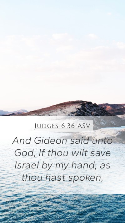 Judges 6:36 ASV Bible Verse Image