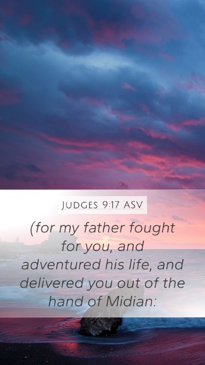 Judges 9:17 ASV Bible Verse Image