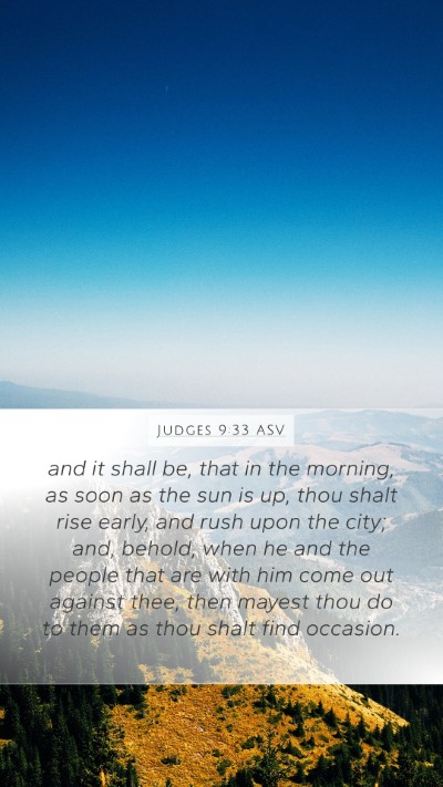 Judges 9:33 ASV Bible Verse Image