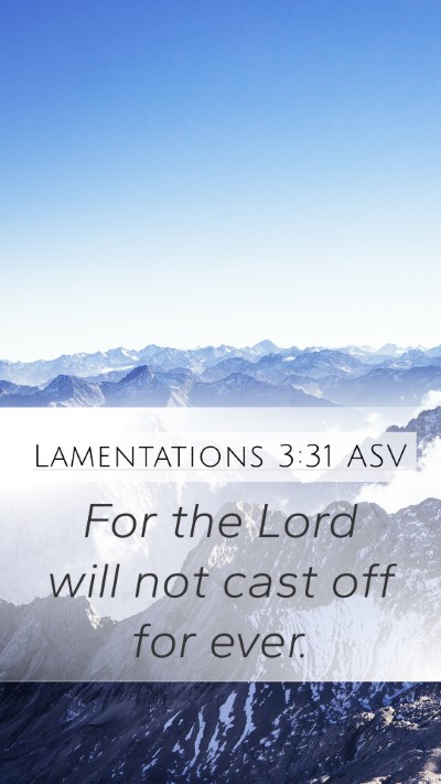 Lamentations 3:31 ASV Bible Verse Image
