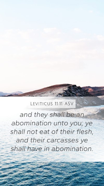 Leviticus 11:11 ASV Bible Verse Image