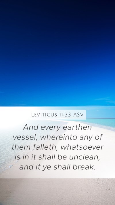 Leviticus 11:33 ASV Bible Verse Image