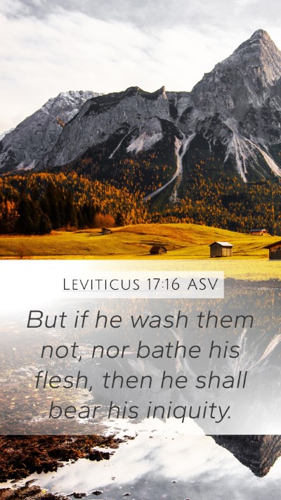 Leviticus 17:16 ASV Bible Verse Image