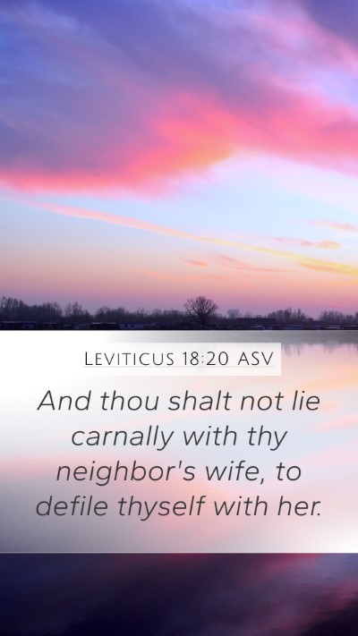 Leviticus 18:20 ASV Bible Verse Image