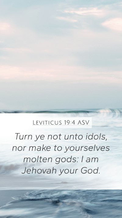 Leviticus 19:4 ASV Bible Verse Image