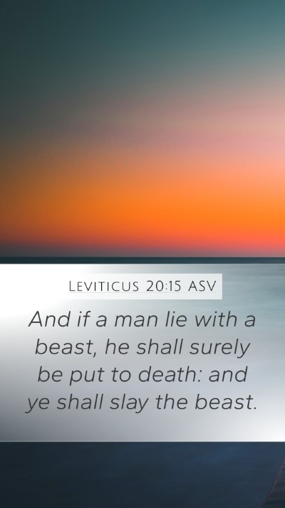 Leviticus 20:15 ASV Bible Verse Image