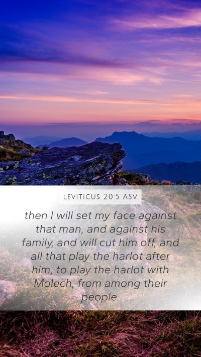 Leviticus 20:5 ASV Bible Verse Image